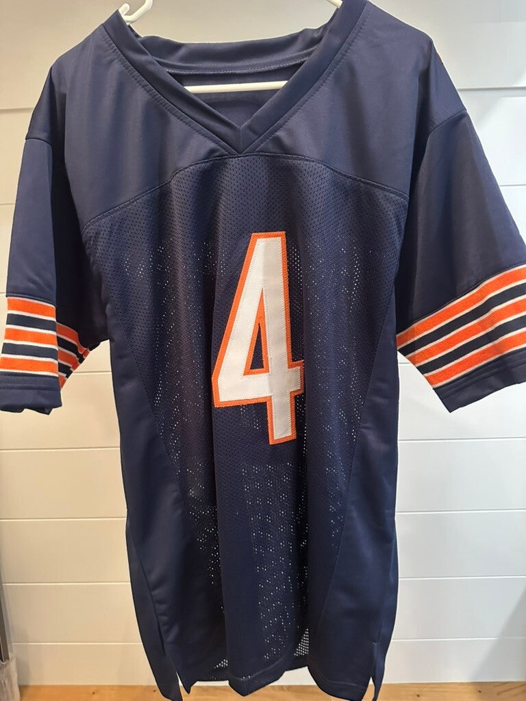 D'Andre Swift Signed Chicago Bears #4 Navy Custom Jersey Beckett BAS Witness