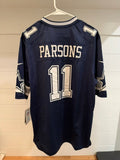 Nike Micah Parsons #11 Dallas Cowboys Navy Game Jersey Men’s Medium NWT