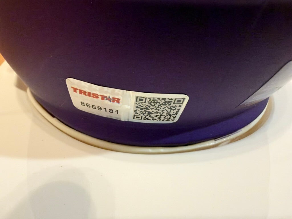 Aaron Jones Signed Minnesota Vikings Speed Mini Helmet TRISTAR COA Purple Visor