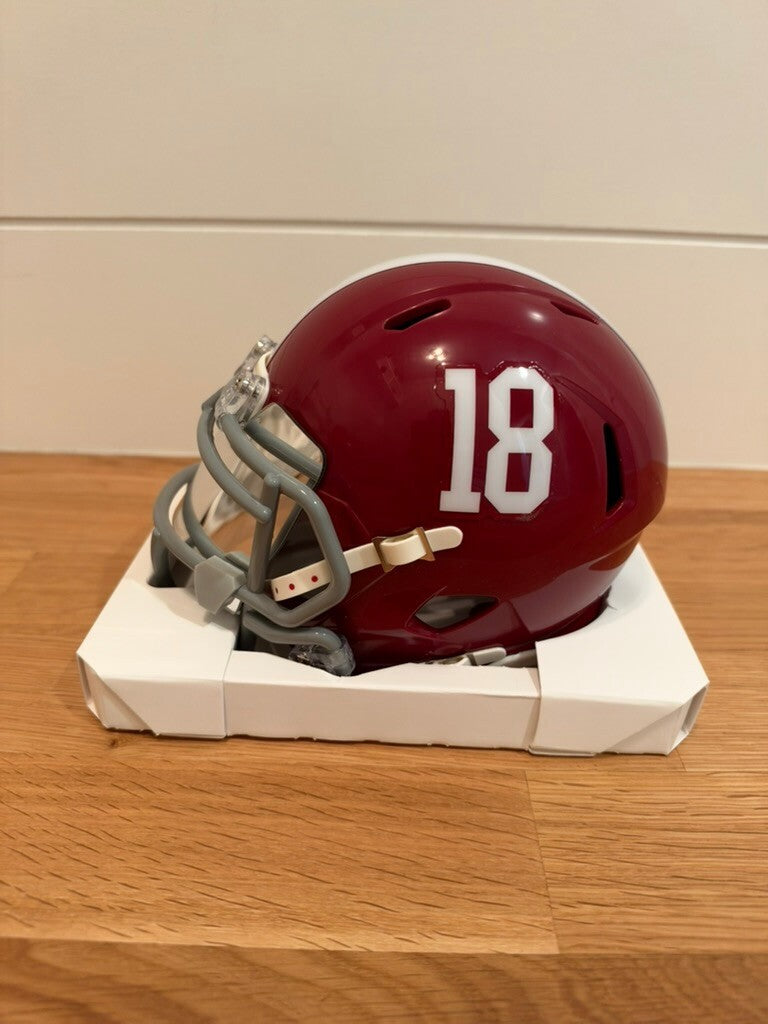 Ryan Williams Signed Alabama Crimson Tide Speed Mini Helmet Chrome Visor JSA