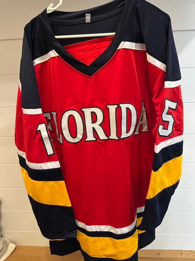 Autographed Florida Panthers #15 Lundell Hockey Jersey with JSA Authentication