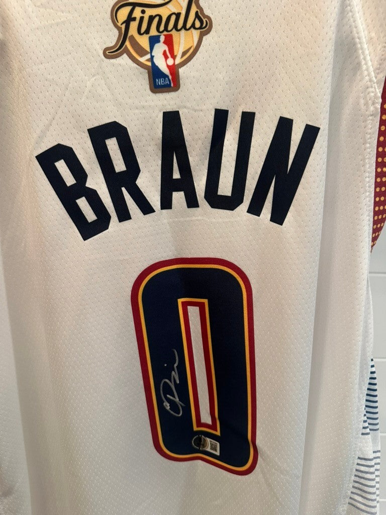 Christian Braun Signed Denver Nuggets Nike NBA Finals Jersey Beckett