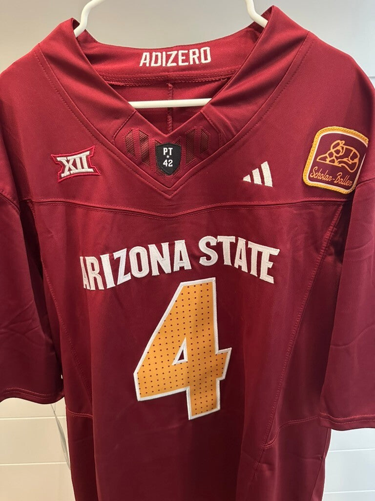 Cam Skattebo Arizona State Sun Devils #4 Maroon Stitched Football Jersey Men XL