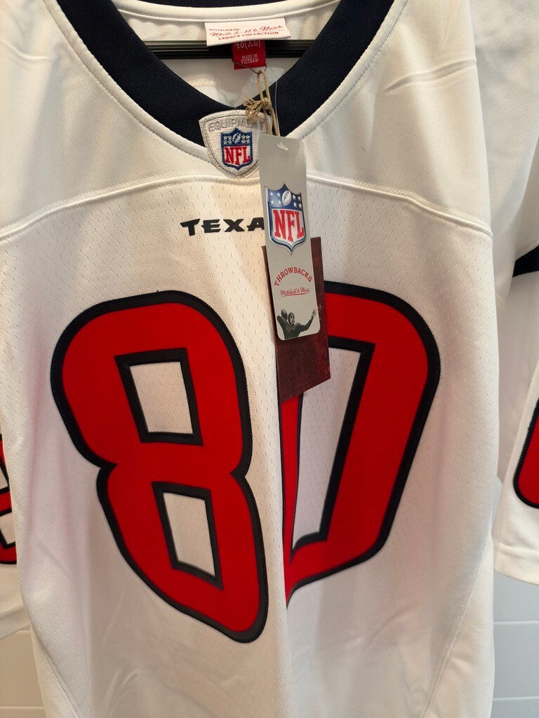 Andre Johnson Signed Texans Mitchell & Ness Jersey XL HOF 24 Fanatics