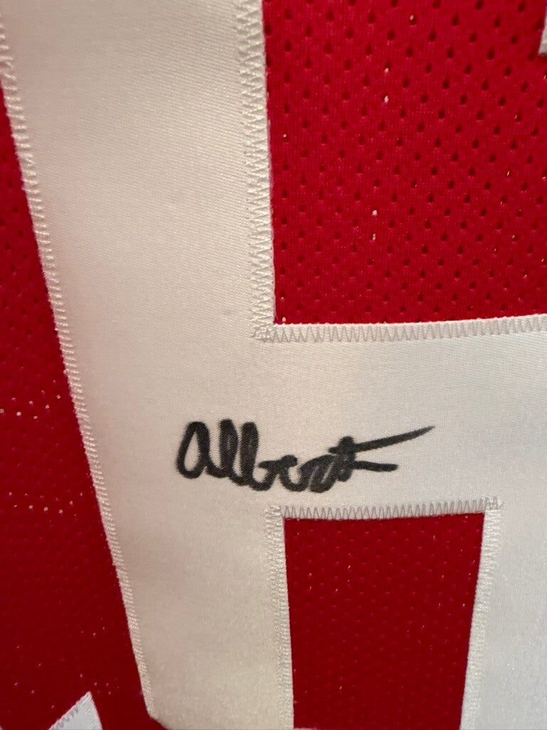 Alberto Mendoza Signed Indiana Hoosiers #16 Red Custom Jersey XL JSA COA