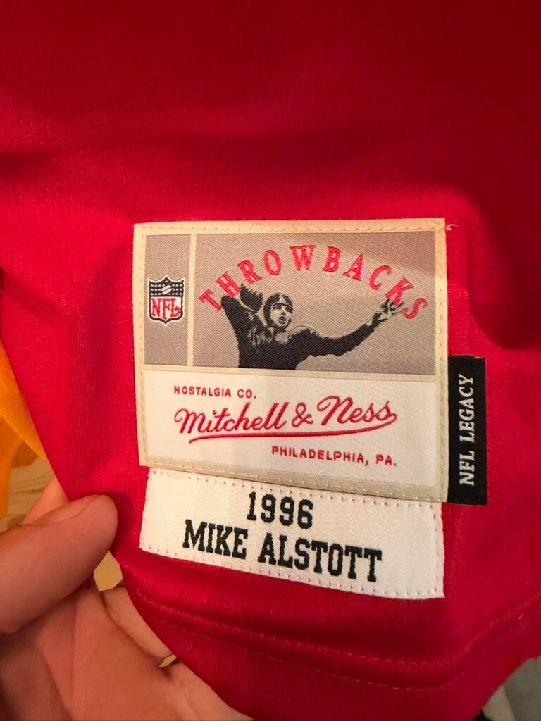 Mike Alstott Buccaneers Mitchell & Ness Split Legacy Jersey Small 36 NWT