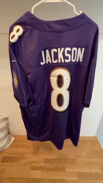 Lamar Jackson Baltimore Ravens Nike Jersey Men's XXL 2XL Purple #8 NWT