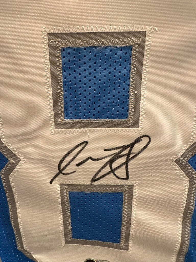 Isaac TeSlaa Signed Detroit Lions Blue Custom Jersey #18 Beckett