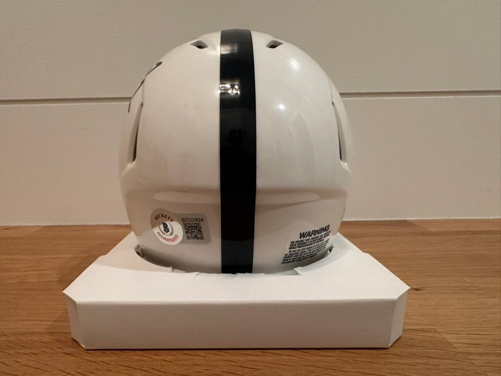 Parker Washington Signed Penn State Riddell Speed Mini Helmet Beckett BAS