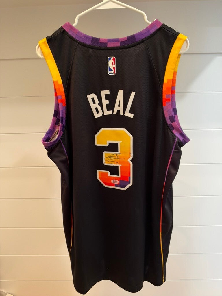 Bradley Beal Signed Phoenix Suns Jordan Swingman Jersey Black L 48 PSA
