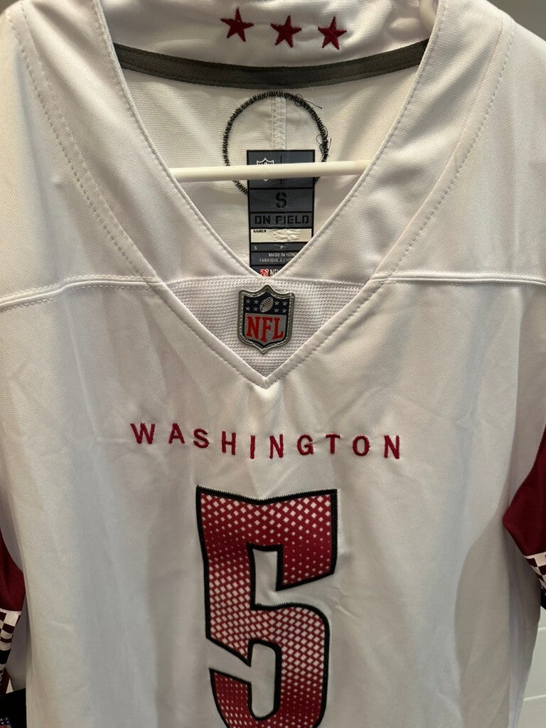 Jayden Daniels Washington Commanders On-Field Jersey #5 Size S NWT