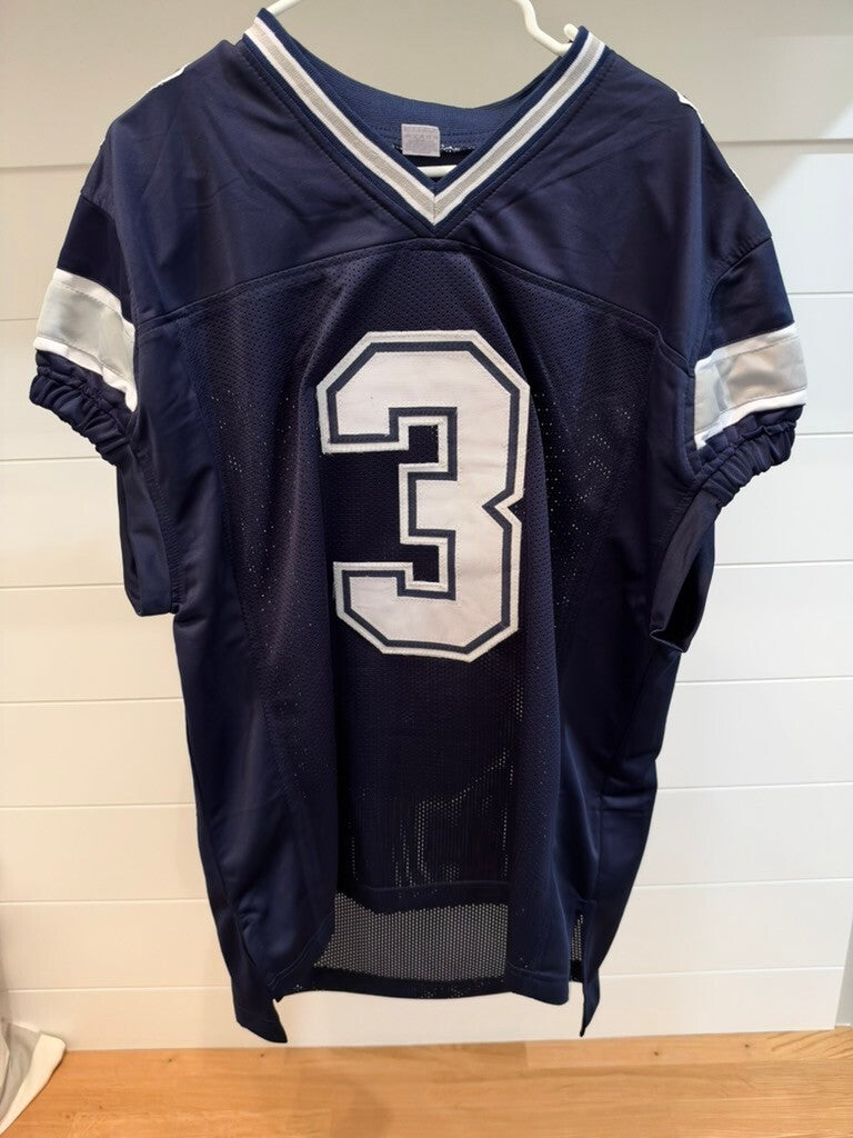 George Pickens Signed Dallas Cowboys #3 Navy Custom Jersey JSA Witnessed