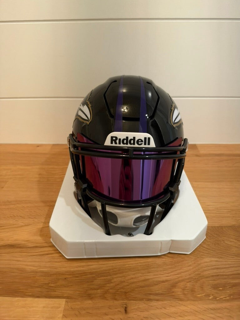 Derrick Henry Signed Ravens SpeedFlex MIDI Helmet Purple Visor Beckett