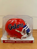 Reidel Anthony Signed Florida Gators Speed Mini Helmet JSA Blue Visor