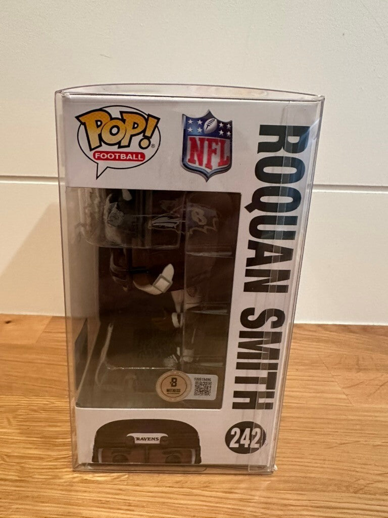 Roquan Smith Signed Funko Pop #242 Baltimore Ravens Beckett Witnessed