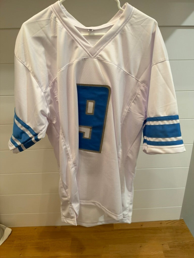 Jameson Williams Signed Detroit Lions #9 White Custom Jersey XL JSA PIA