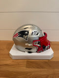 Christian Gonzalez Signed Patriots SpeedFlex MIDI Helmet Red Visor Beckett
