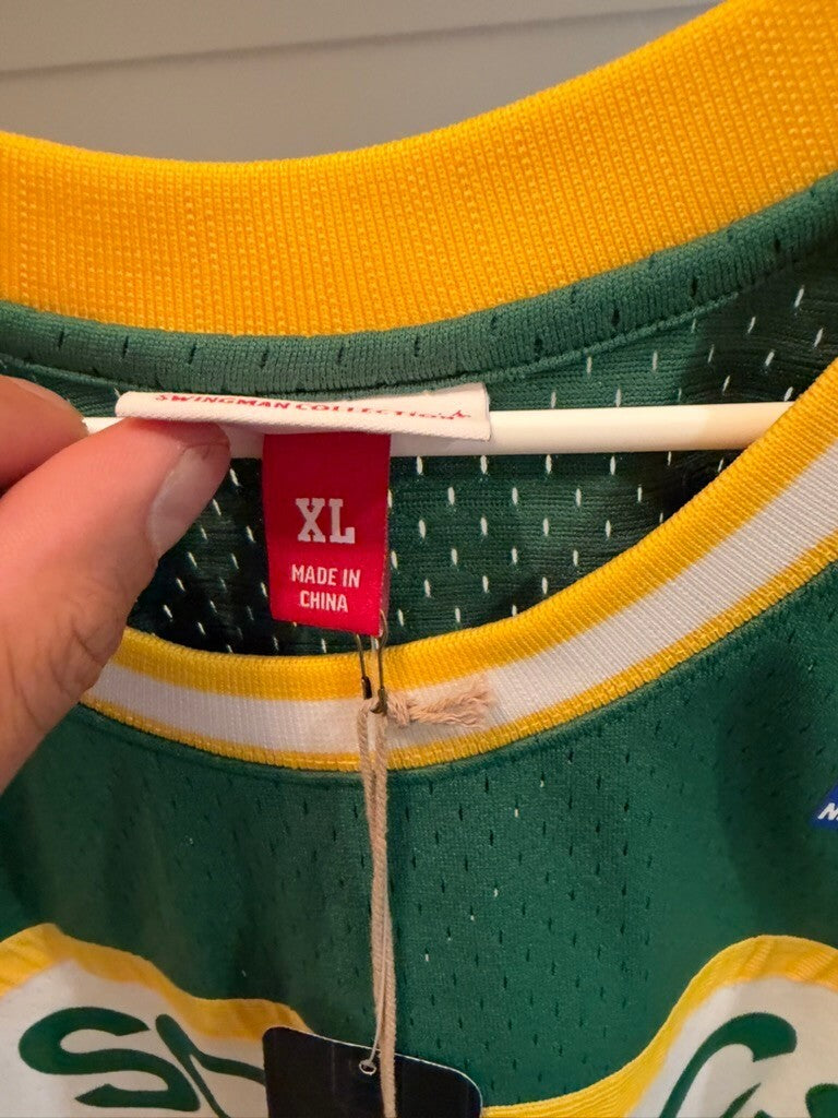 Gary Payton Signed Sonics Mitchell & Ness Jersey XL HOF 13 Fanatics