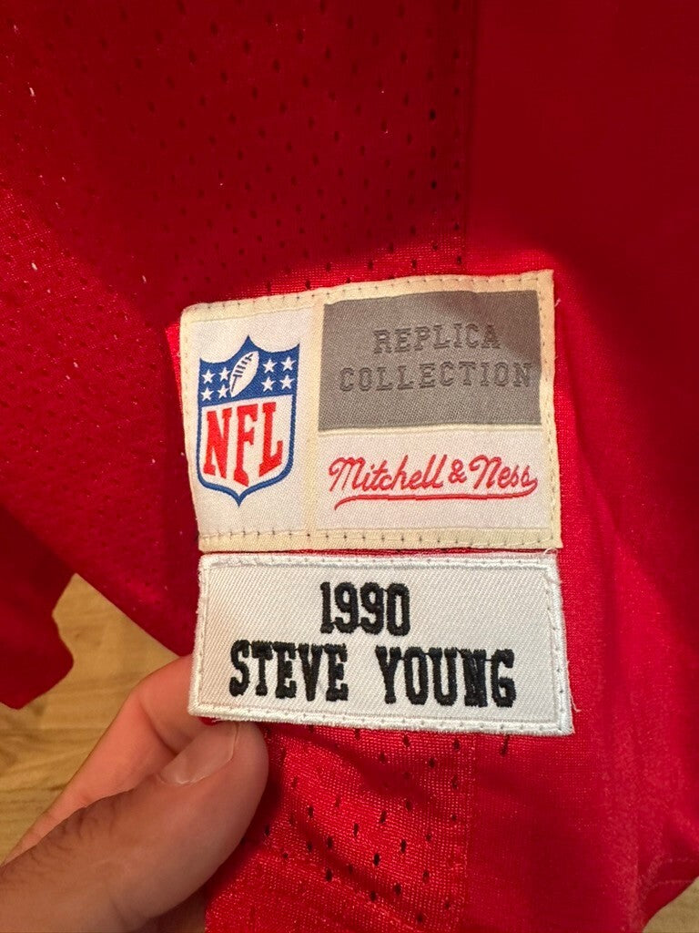 Mitchell & Ness NFL 1990 Steve Young #8 Replica Jersey Red XXXL