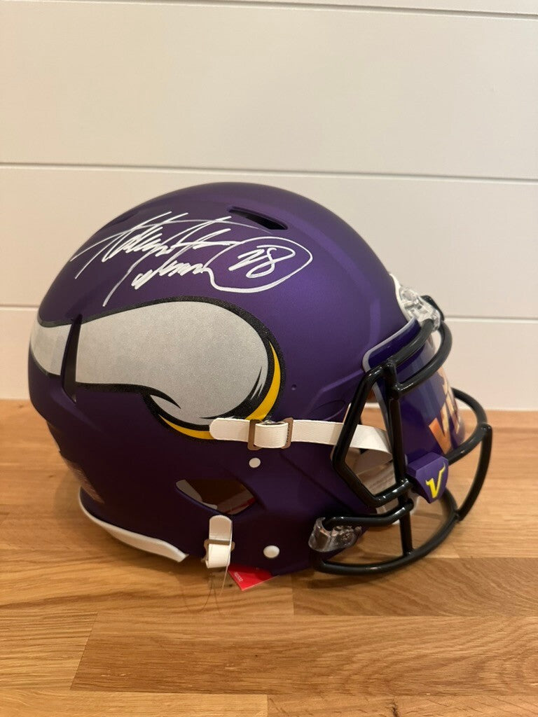 Adrian Peterson Signed Minnesota Vikings Full-Size Helmet – JSA Witnessed #28