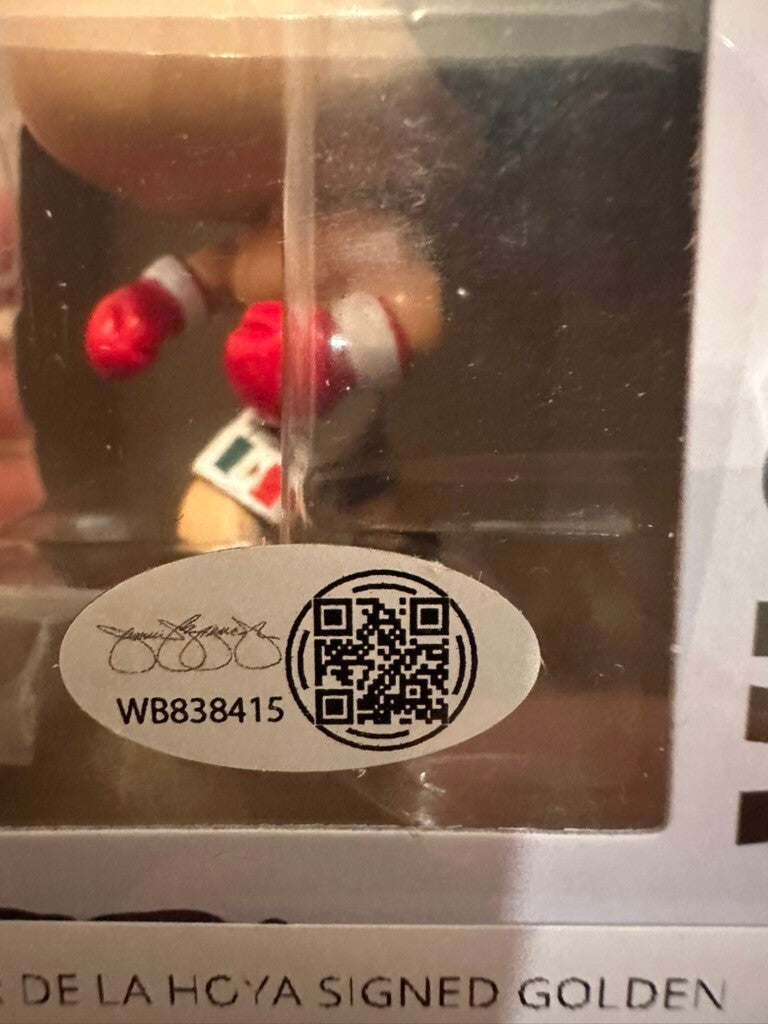 Oscar De La Hoya Signed Funko Pop Boxing Golden Boy #02 JSA WB838415