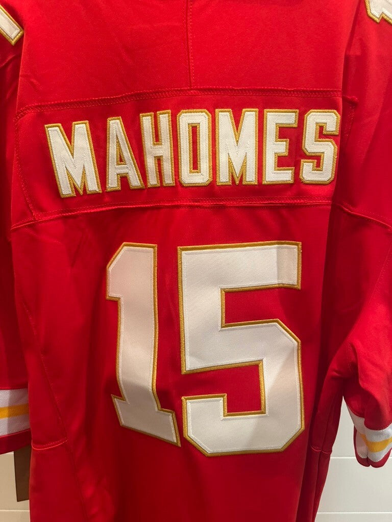 Patrick Mahomes Kansas City Chiefs #15 Red Stitched Jersey – XL – New With Tags