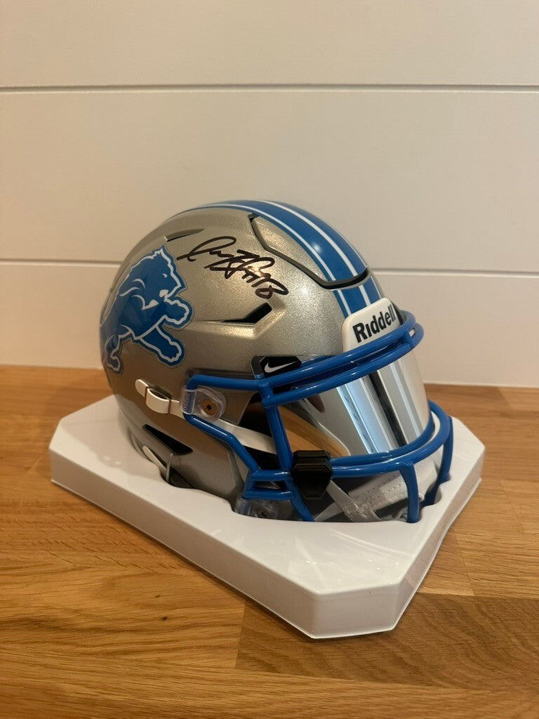 Isaac TeSlaa Signed Lions SpeedFlex MIDI Helmet Beckett Mirrored Visor