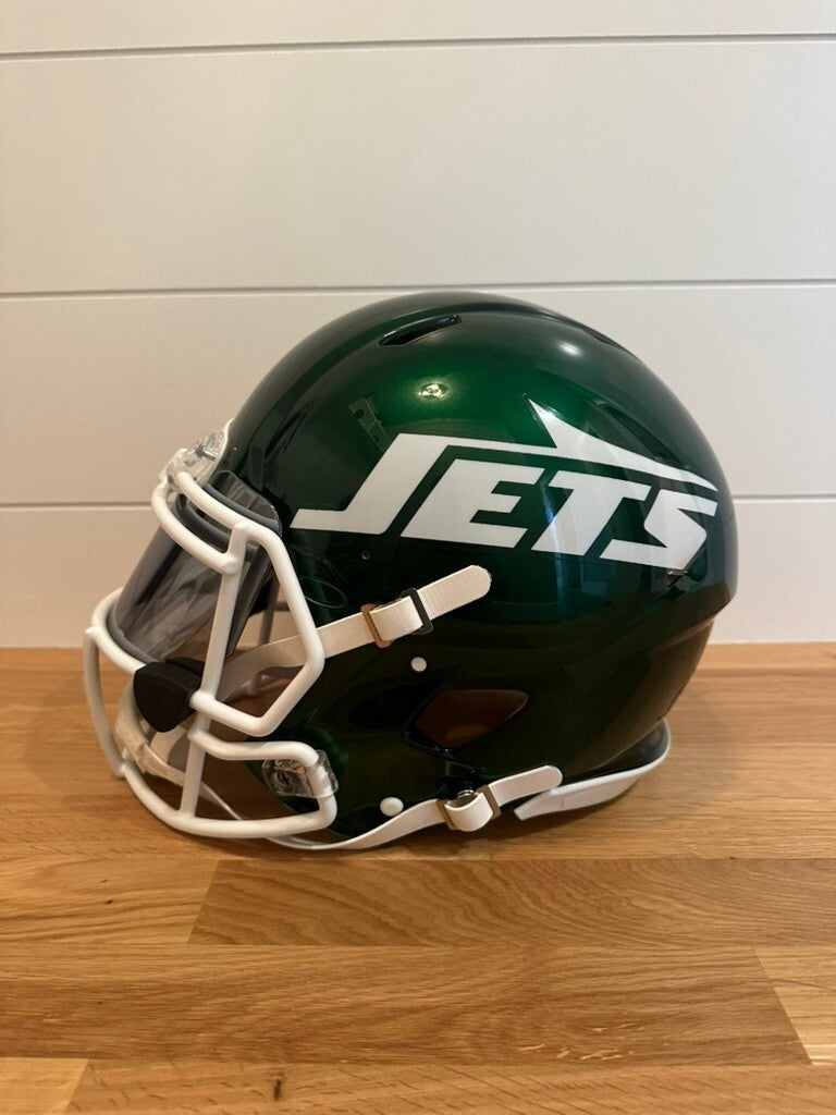 Breece Hall Braelon Allen Signed Jets Full Size Speed Authentic Helmet Fanatics