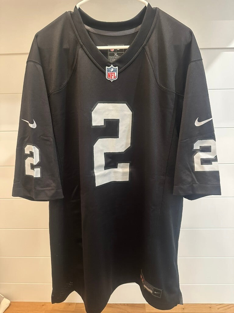 Ashton Jeanty Signed Las Vegas Raiders Nike Jersey #2 Beckett BAS Witnessed