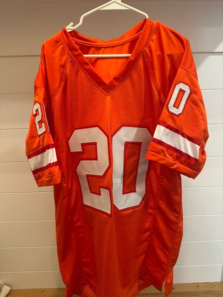 Ronde Barber Signed Buccaneers Orange Throwback Custom Jersey #20 Beckett