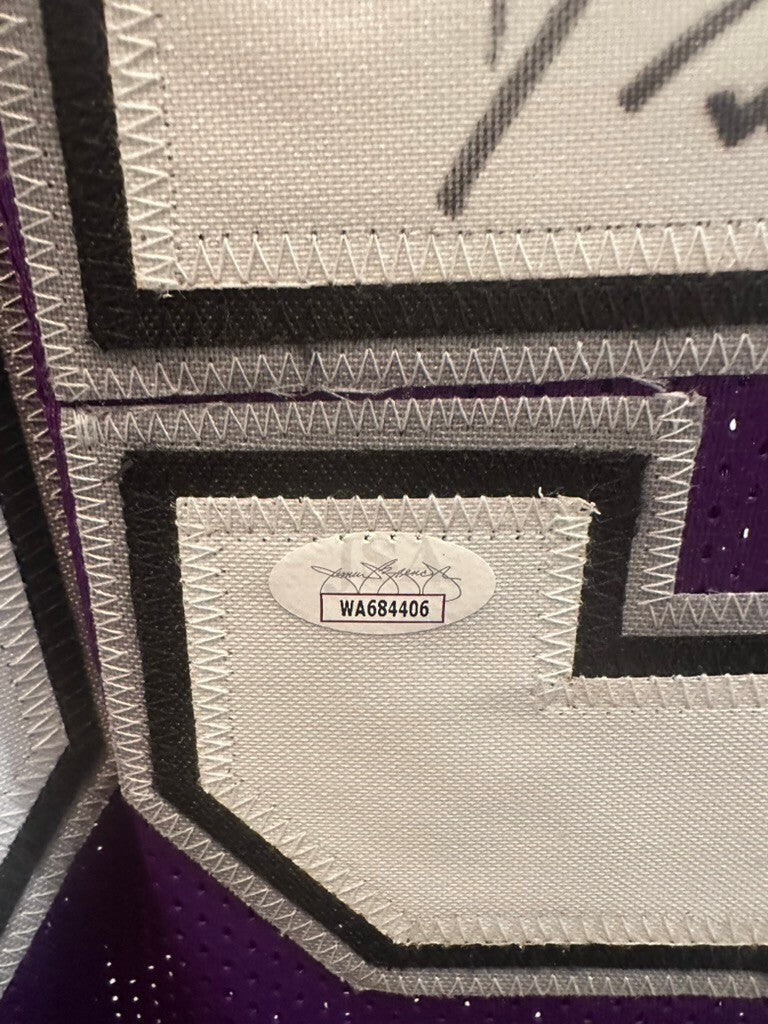 Jason Williams Signed Sacramento Kings Custom Purple Jersey #55 JSA COA