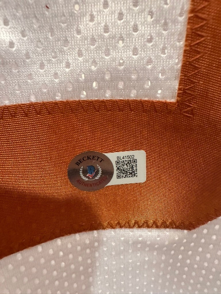Quinn Ewers Signed Football Jersey with Beckett Authentication