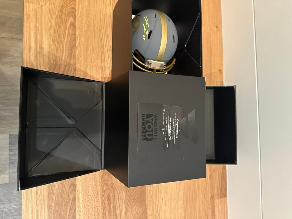 Pat Freiermuth Signed Steelers Slate Speed Mini Helmet #88 Fanatics Authentic