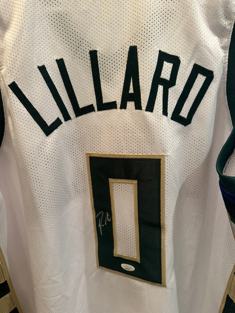 Damian Lillard Signed Milwaukee Bucks #0 Jersey JSA Authenticated