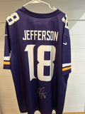 Justin Jefferson Signed Vikings Nike Legend Purple Jersey BAS Witnessed XXL