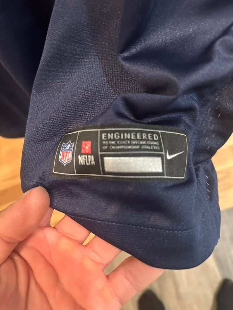 Christian Gonzalez Signed Patriots Nike On-Field Jersey Beckett Witnessed