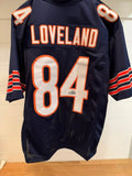 Colston Loveland Signed Chicago Bears #84 Navy Custom Jersey JSA Witnessed