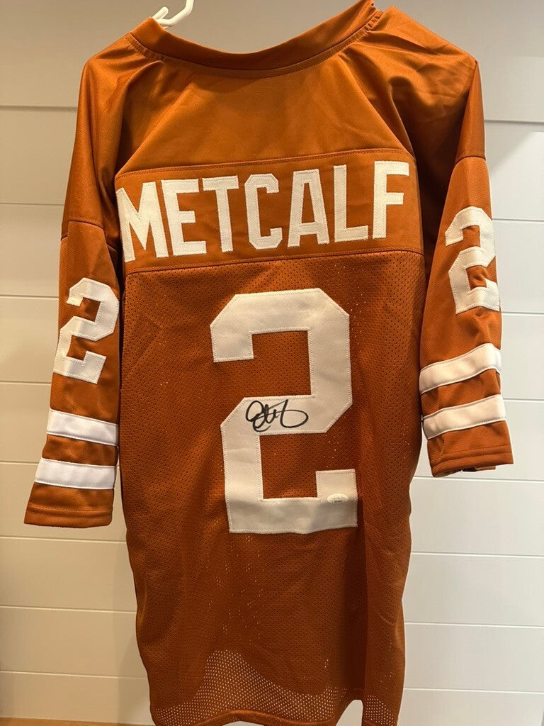 Eric Metcalf Signed Texas Longhorns #2 Orange Jersey JSA Authenticated