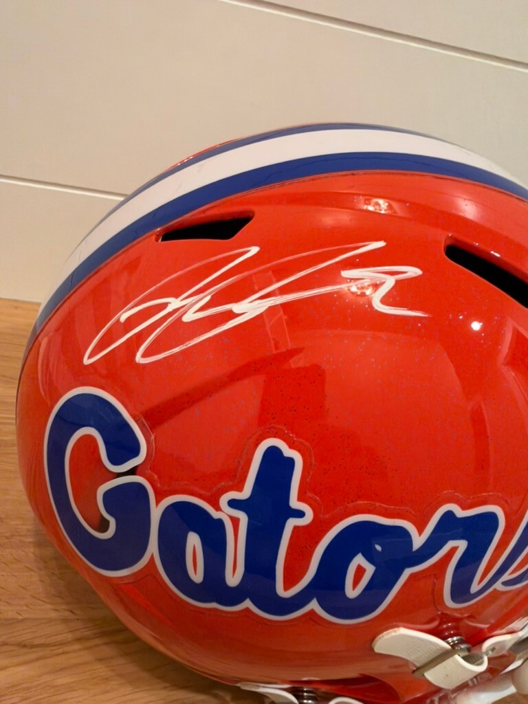 Ricky Pearsall Signed Florida Gators Full Size Speed Replica Helmet Beckett