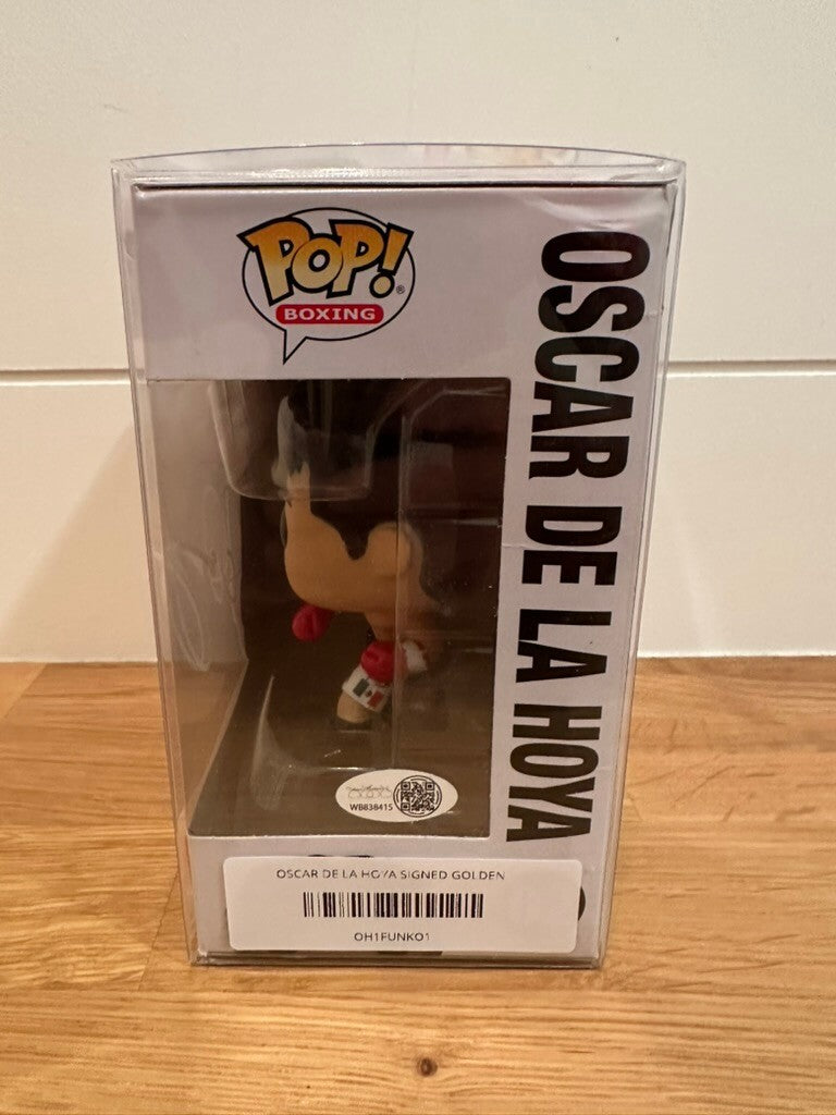 Oscar De La Hoya Signed Funko Pop Boxing Golden Boy #02 JSA WB838415