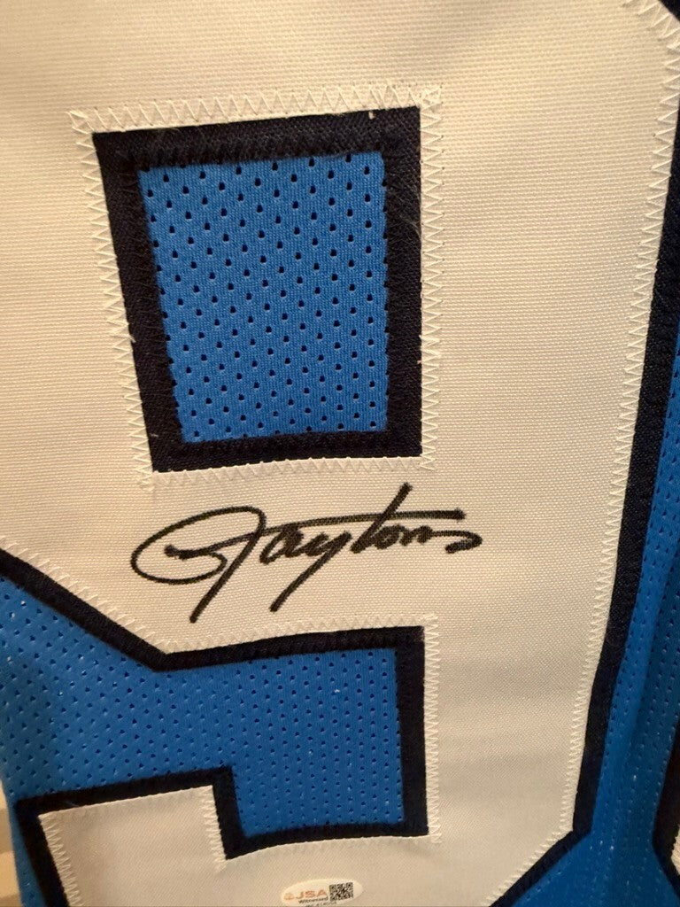 Lawrence Taylor Signed UNC Tar Heels Custom Blue #98 Jersey JSA Witnessed