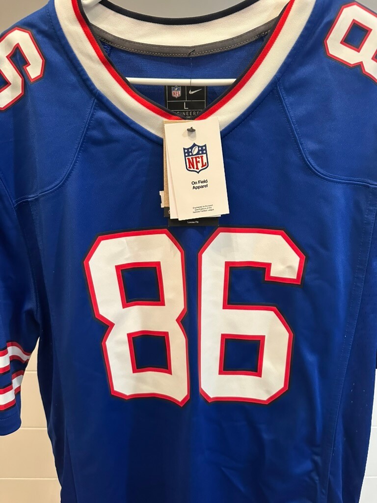 Dalton Kincaid Signed Buffalo Bills Nike Game Jersey Fanatics Auth Large