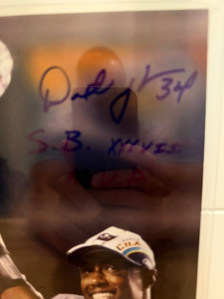 Dexter Jackson Signed 8x10 Photo Buccaneers Super Bowl XXXVII MVP Trophy