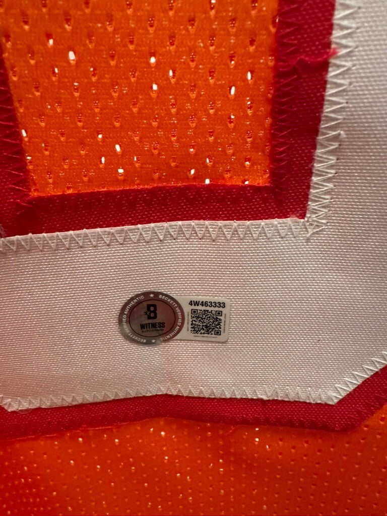 Baker Mayfield Signed Tampa Bay Buccaneers Orange Throwback Jersey – Beckett