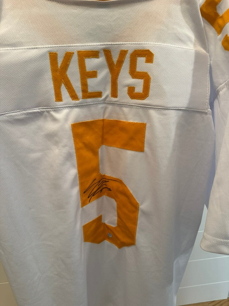 TK Keys #5 Signed Tennessee Volunteers Jersey 5-Star WR Witness Auth