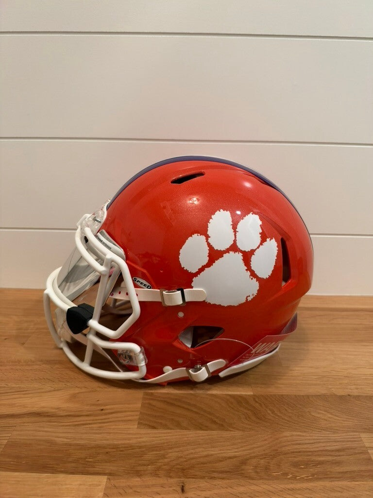 Travis Etienne Signed Clemson Full Size Authentic Speed Helmet Beckett BAS Visor