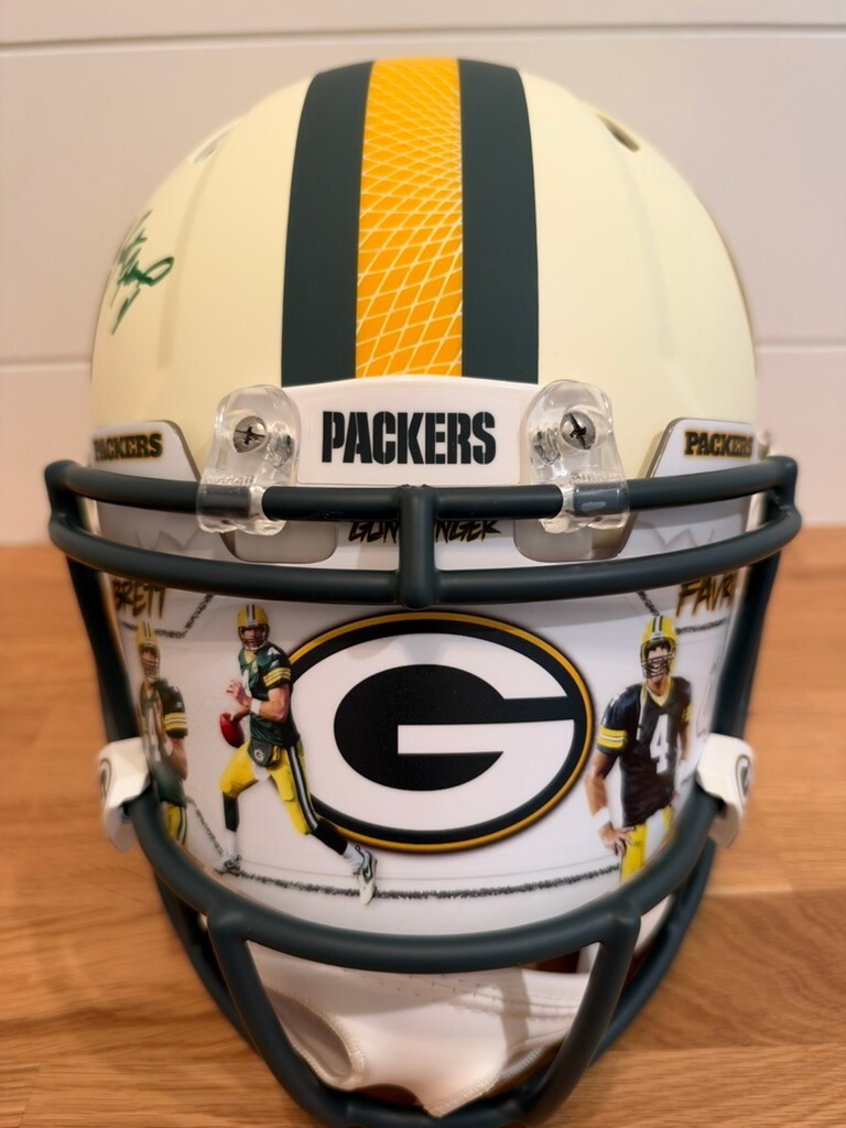 Brett Favre Signed Packers Full Size Authentic Speed Helmet Custom Visor Radtke