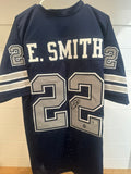 Emmitt Smith Signed Cowboys #22 Jersey Beckett