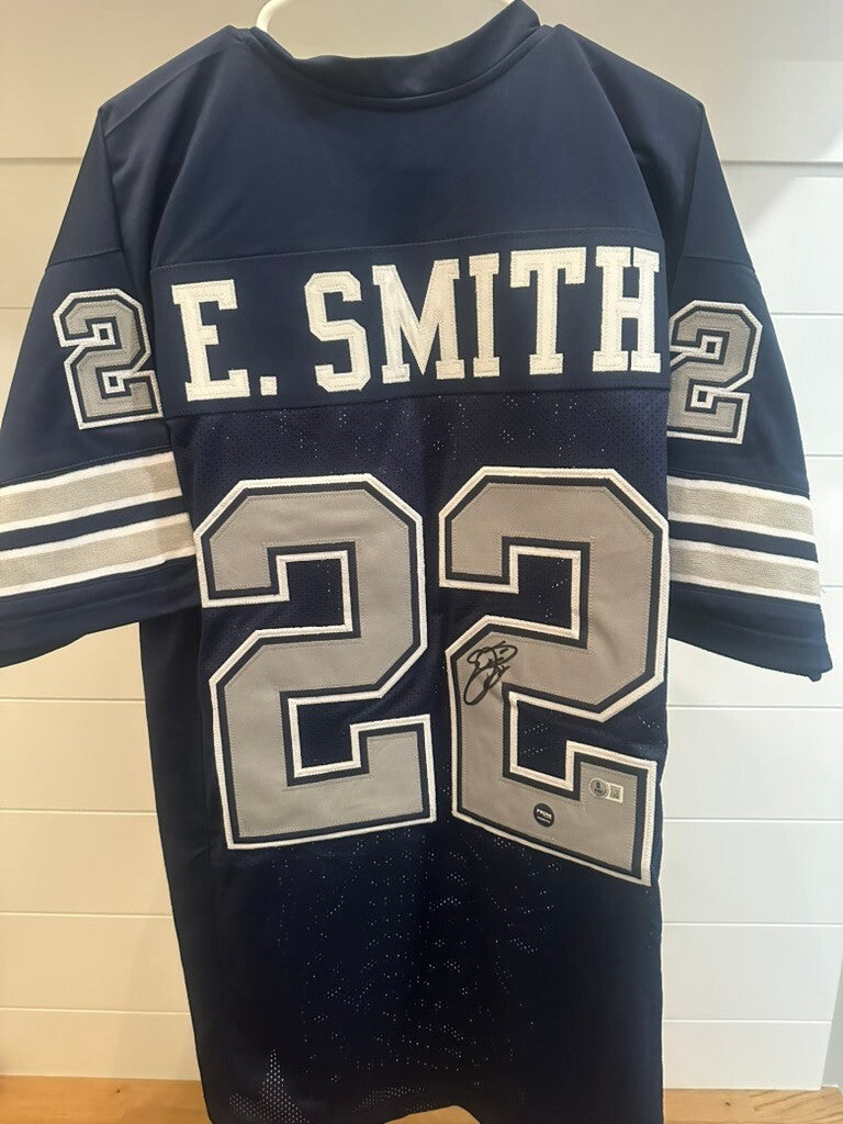 Emmitt Smith Signed Cowboys #22 Jersey Beckett