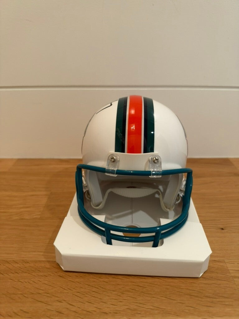 Jay Ajayi Signed Miami Dolphins Throwback Mini Helmet Beckett Witness Autograph